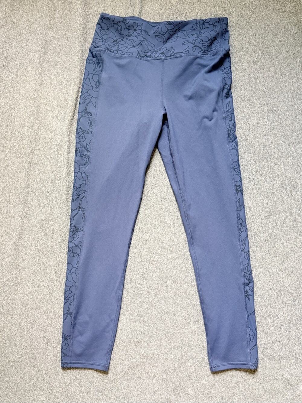 Sketchers Gowalk High Waist athletic Legging Pockets Navy Small Gym